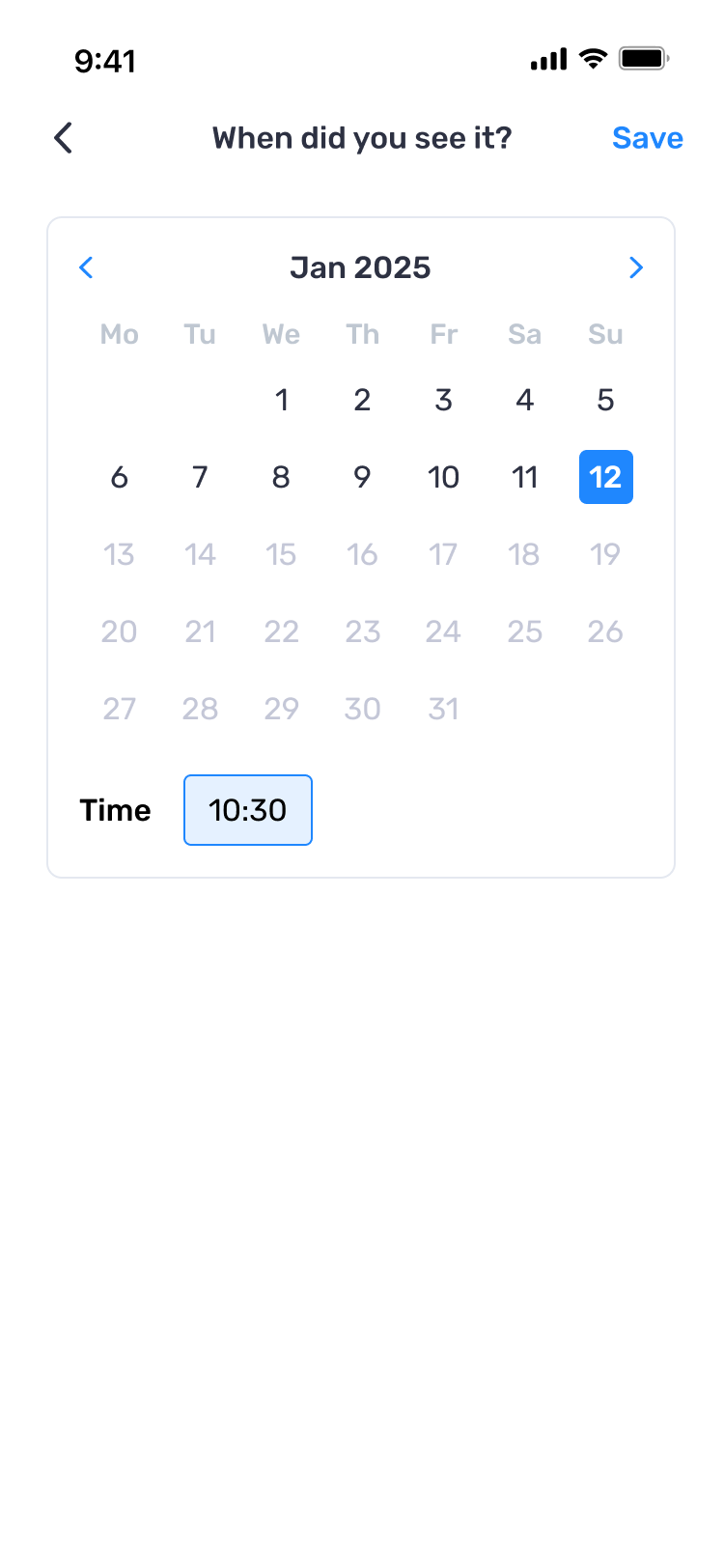Edit date and time